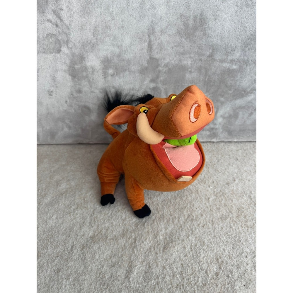 Disney Pumbaa Burp/Fart Plush The Lion King‎ Stuffed Animal Warthog Toy